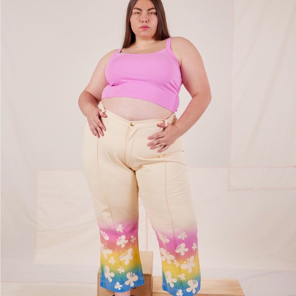 Big Bud Press Western Pants with Butterfly Airbrush